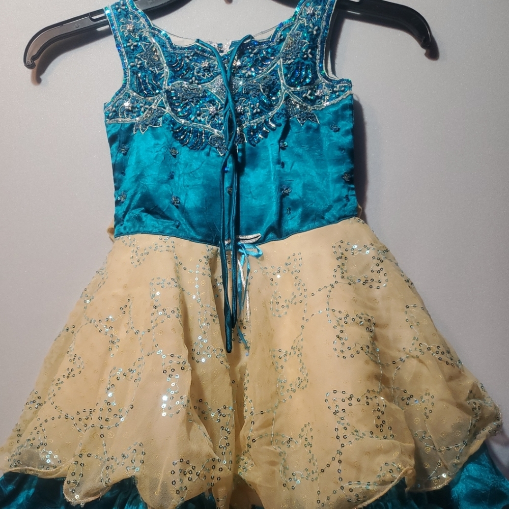 Little Girls Varsha Performance/special Occasion Dress Sz 22